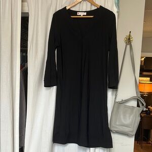 Jude Connally Black Long Sleeve Dress